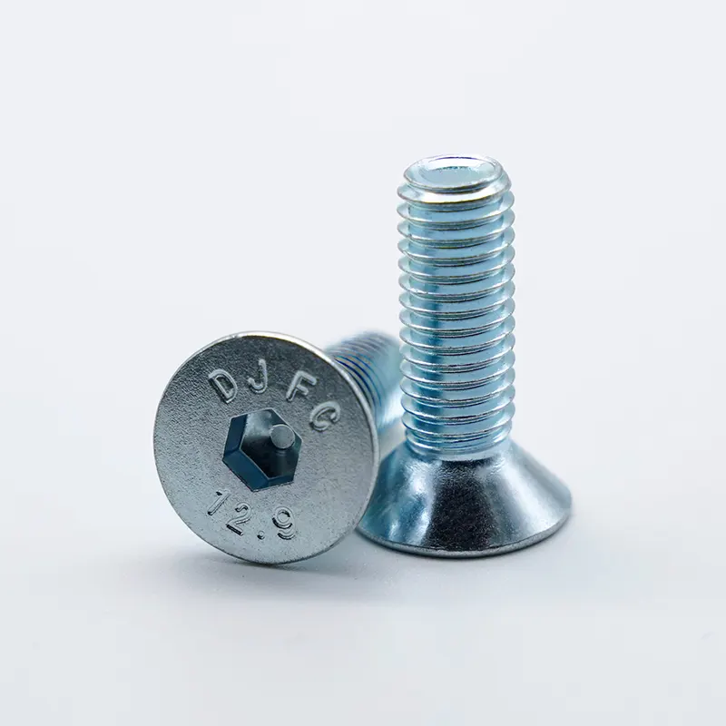 Gradul 12.9 Galvanizat HEX Socket Countersk Cap Cap Cap