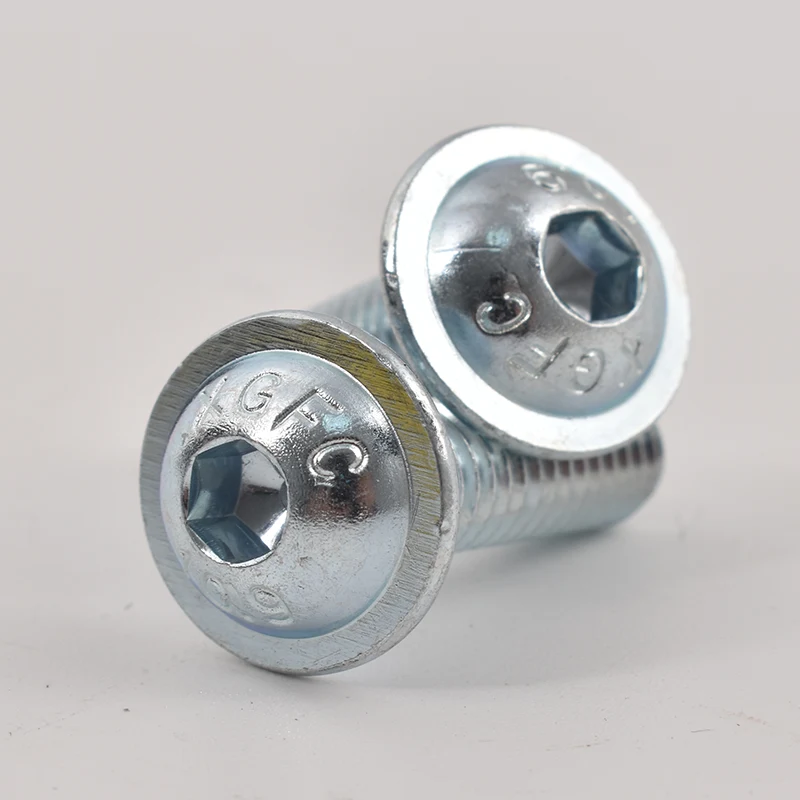 Galvanized Hex Socket Button Head Screws With Collar Galvanized Hex Socket Button Head Screws With Collar